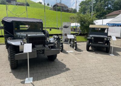 Militärfahrzeugtreffen Landiswil (Dodge WC 63, Motorrad Condor 580, Motorrad Condor 250, Willys MB)